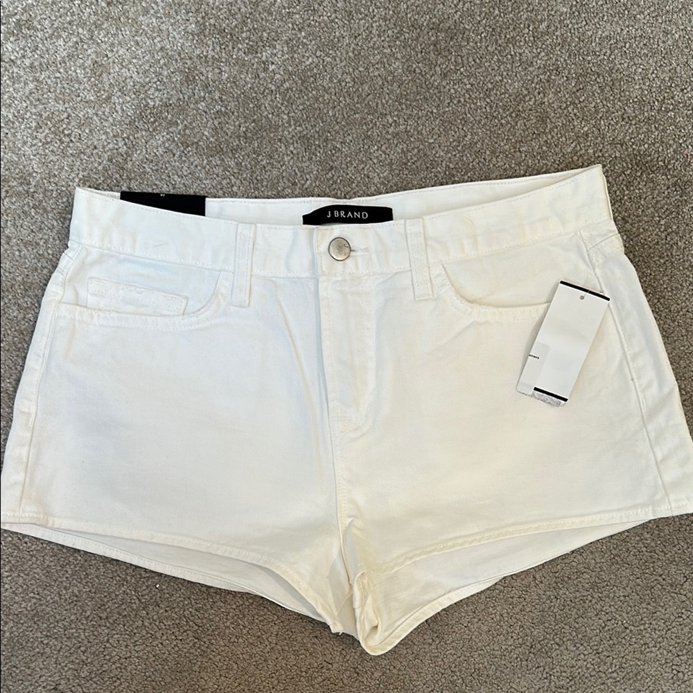 J Brand Women's Mini White Shorts 28
